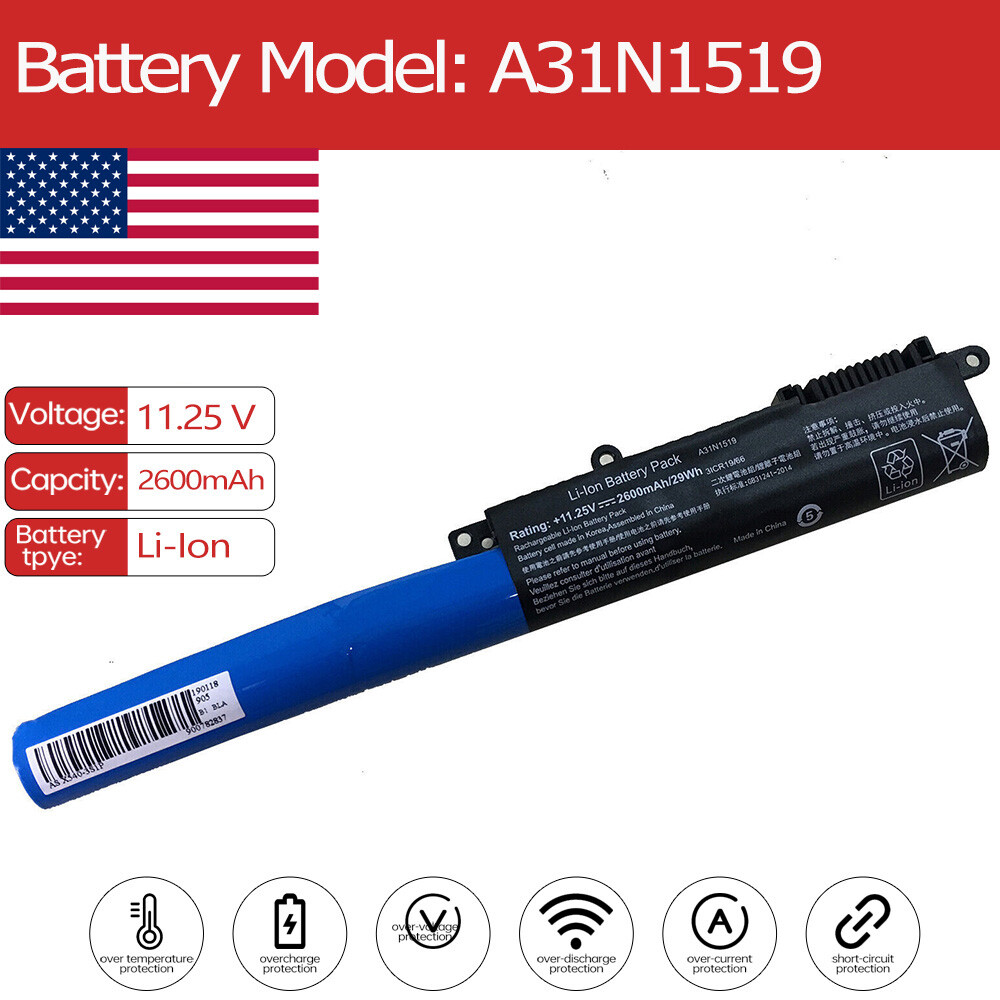 A31N1519 Battery for Asus VivoBook K540LA R540SA X540BA R540UA 15 X540U 15 X540M