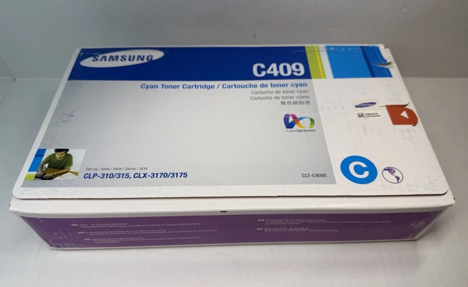 Genuine Samsung CLT-Y409S Yellow Toner Cartridge OEM New Color Laser Printer