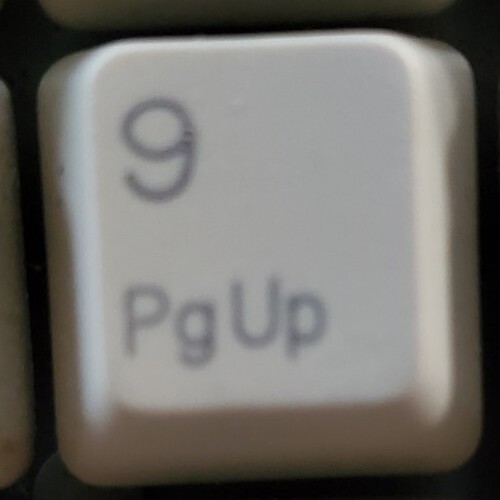 9 PgUp Key Only For Micro Innovations Keyboard Replacement Part One Piece 