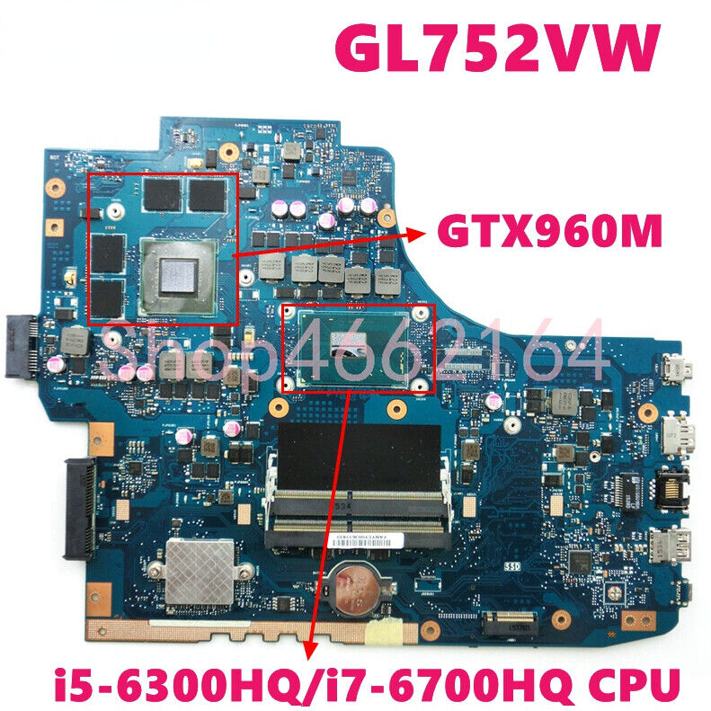 For Asus ROG GL752V GL752VS GL752VL GL752VY GL752VW Laptop Motherboard
