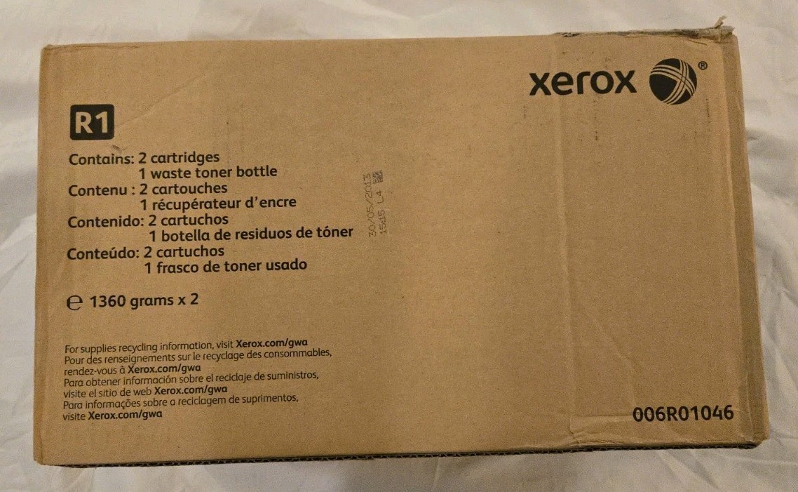 Xerox 006R01046 Black Toner Cartridge 2-Pack WorkCentre 5030 5050 OEM
