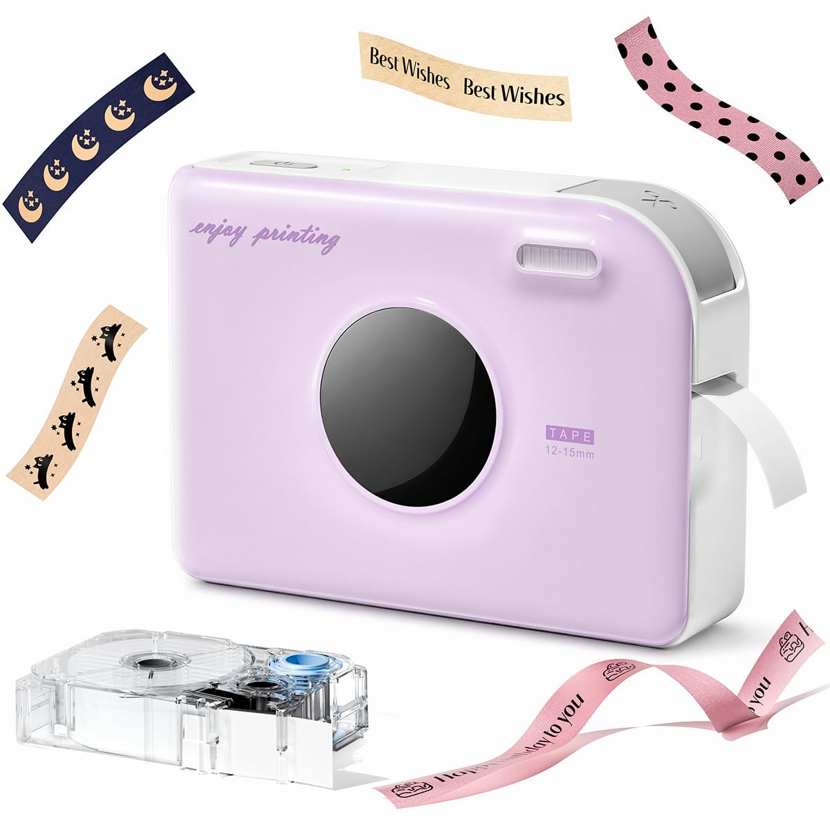Phomemo A30 Ribbon Printer, Bluetooth Mini Label Maker Machine with Tape