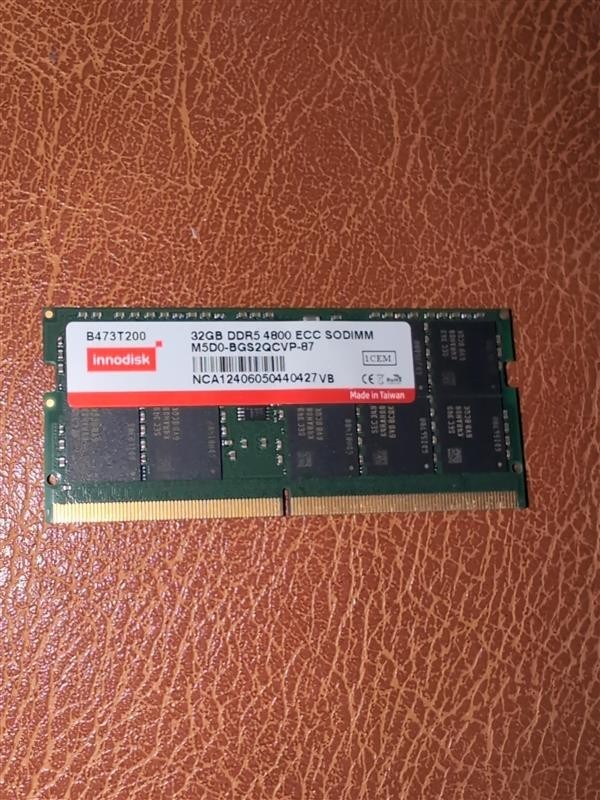 Samsung Innodisk 32GB DDR5 4800 ECC SODIMM M5D0BGS2QCVP87