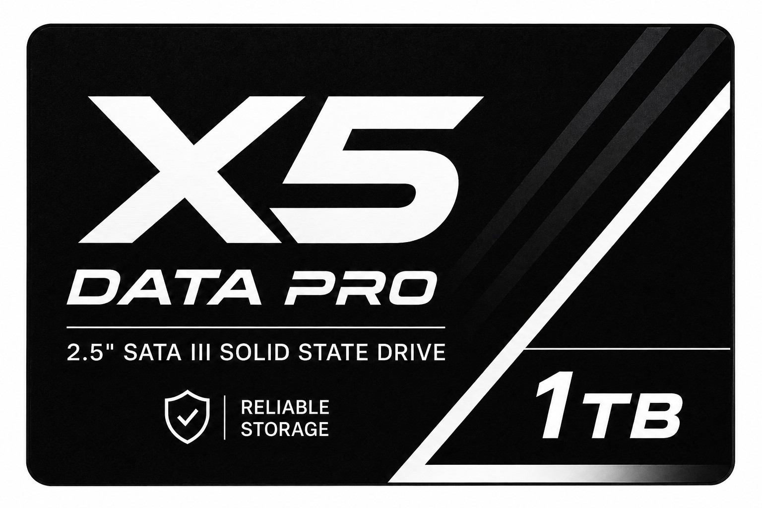 New X5 Data Pro 1TB SATA III 2.5" SSD Internal Drive for PC Laptop Everyday Use