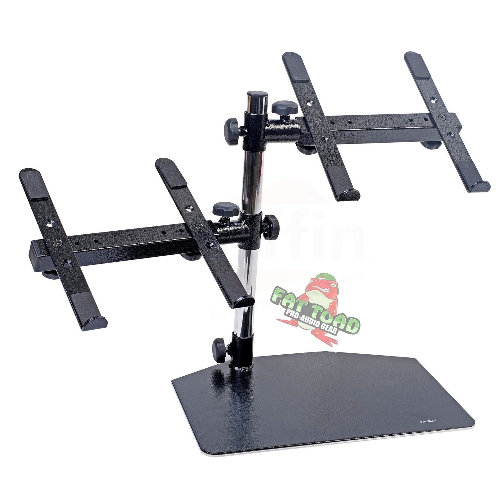 Fat Toad Double DJ Laptop Stand (Table-Top PRO Edition) – 2 Tier Portable