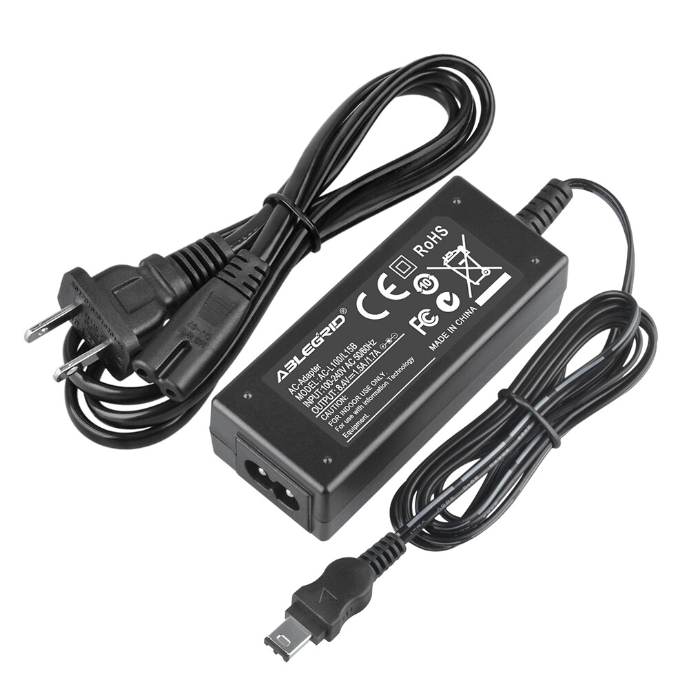 AC/DC Power Adapter Charger Cord For Sony AC-L100 AC-L10 AC-L10A AC-L10B AC-L10C