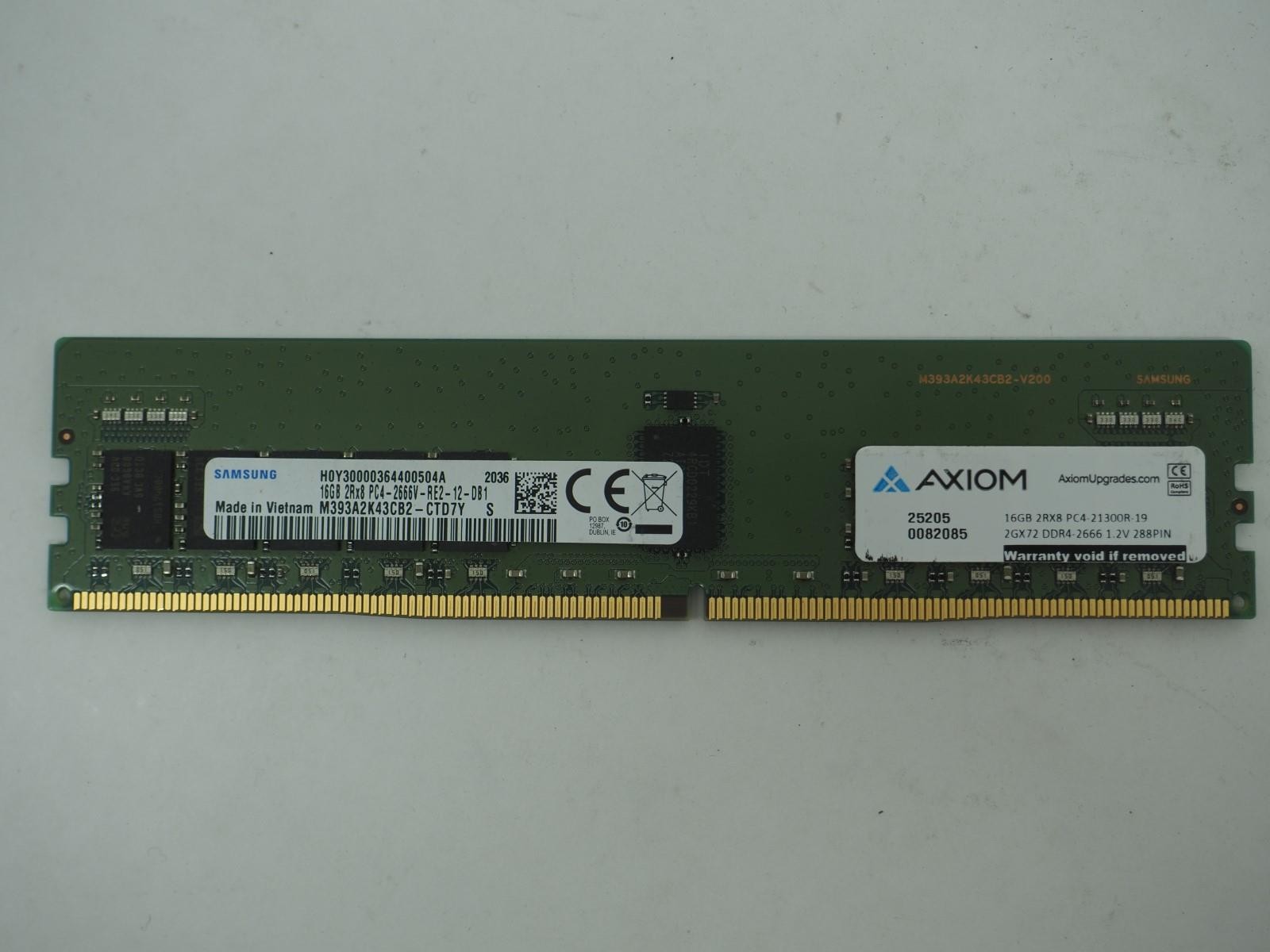 SAMSUNG 16GB PC4-2666V Server Ram / ECC Memory - M393A2K43CB2 -CTD7Y
