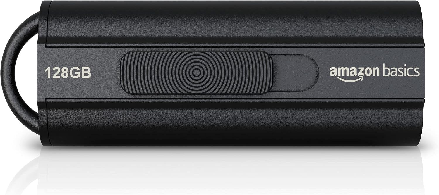 Amazon Basics 128 GB Ultra Fast USB 3.1 Flash Drive, High-Speed Data Transfer