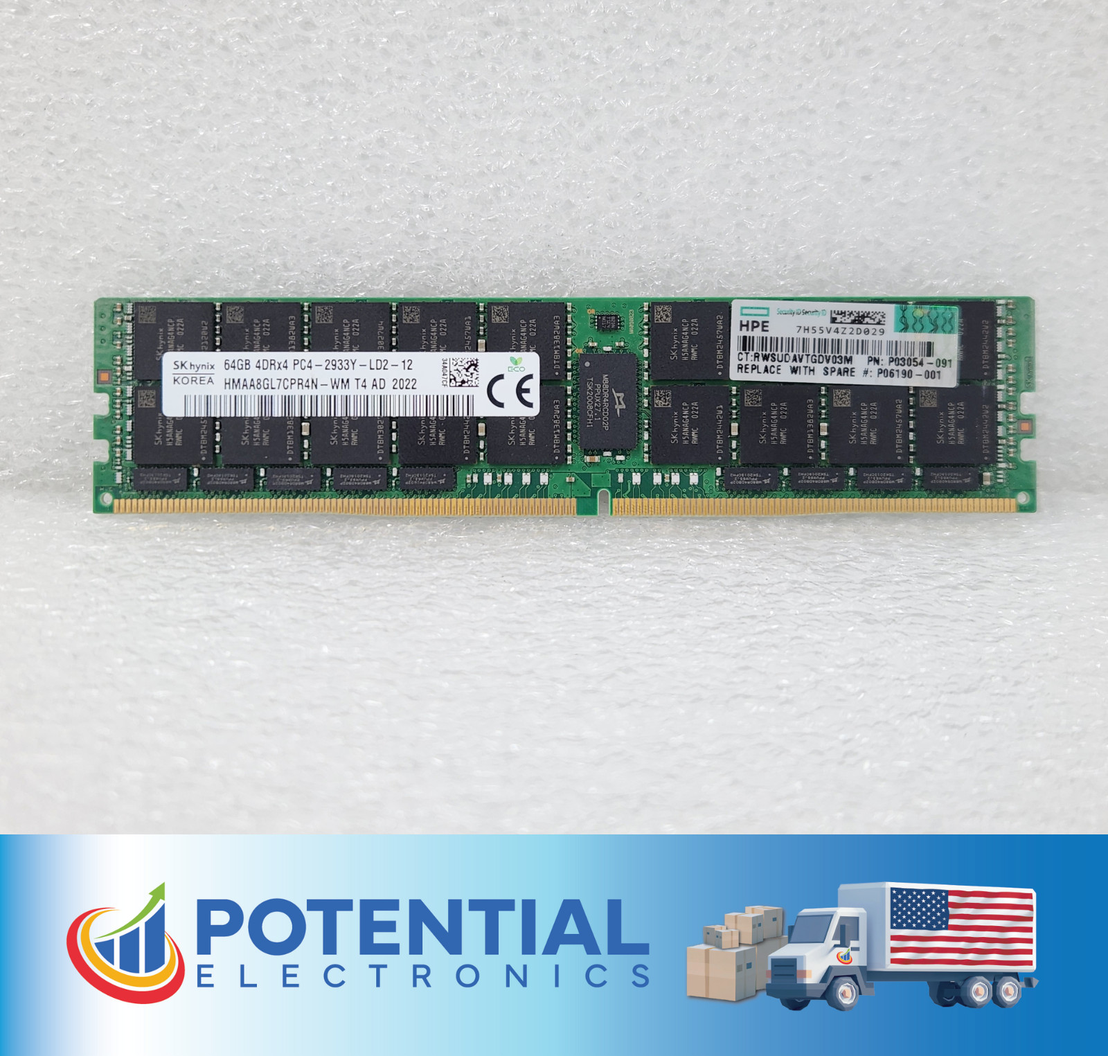 SK Hynix HMAA8GL4CPR4N-WM 64GB (1x64GB) 4DRX4 PC4-2933Y DDR4 Server Memory