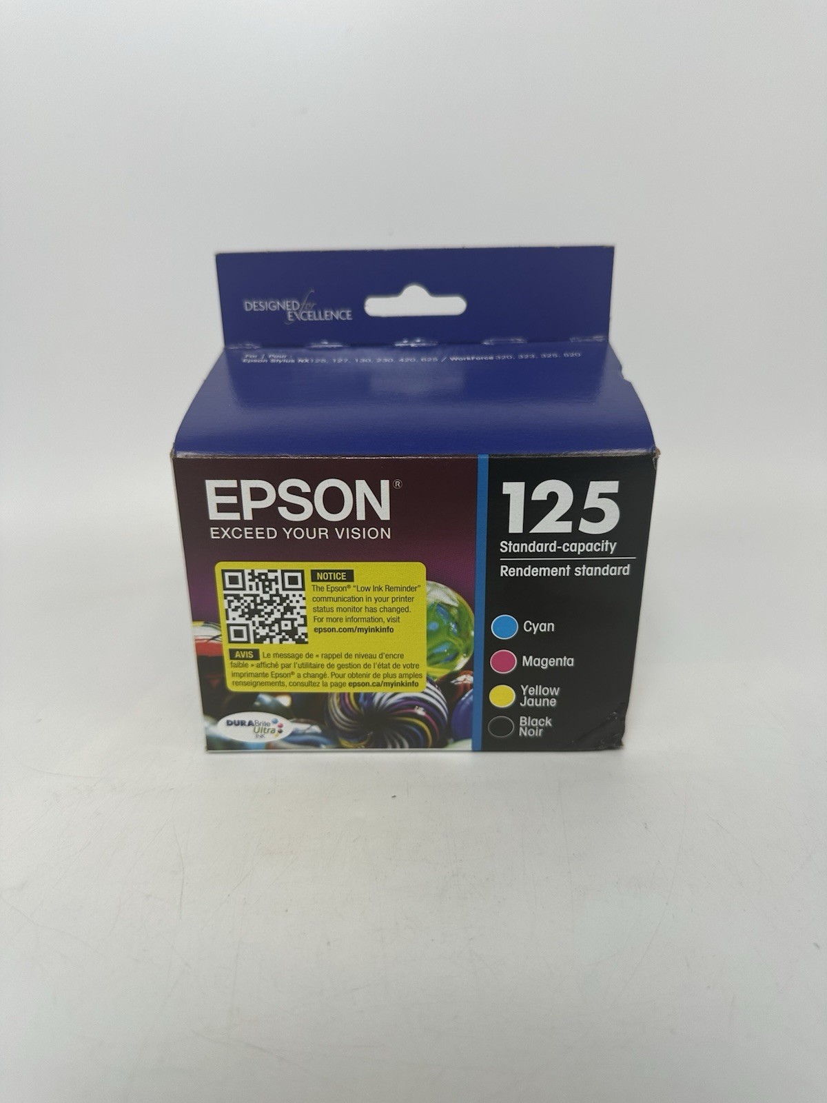 Epson 125 Genuine Ink Cartridge Black and Color Combo Pack T125120-BCS *04/2029*