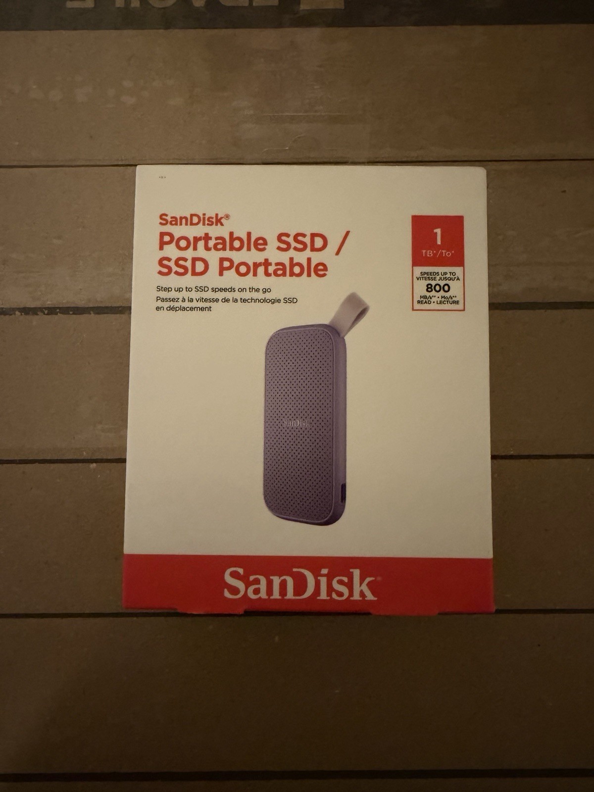 Sandisk Portable SSD 1TB  - Lavender, Up to 800MB/s, USB-C, USB 3.2 Gen 2 (NEW)