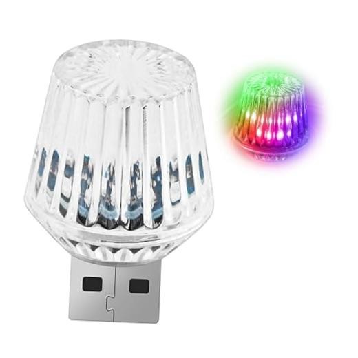 1 Pcs USB Star Sky Lamp for Cars, New Car USB Night Light, USB Colorful Flash