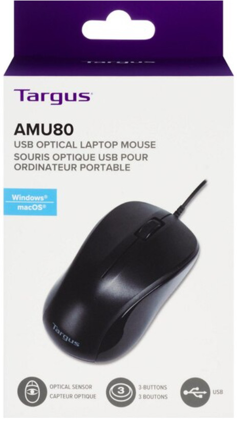 Targus AMU80US USB Optical Laptop Mouse