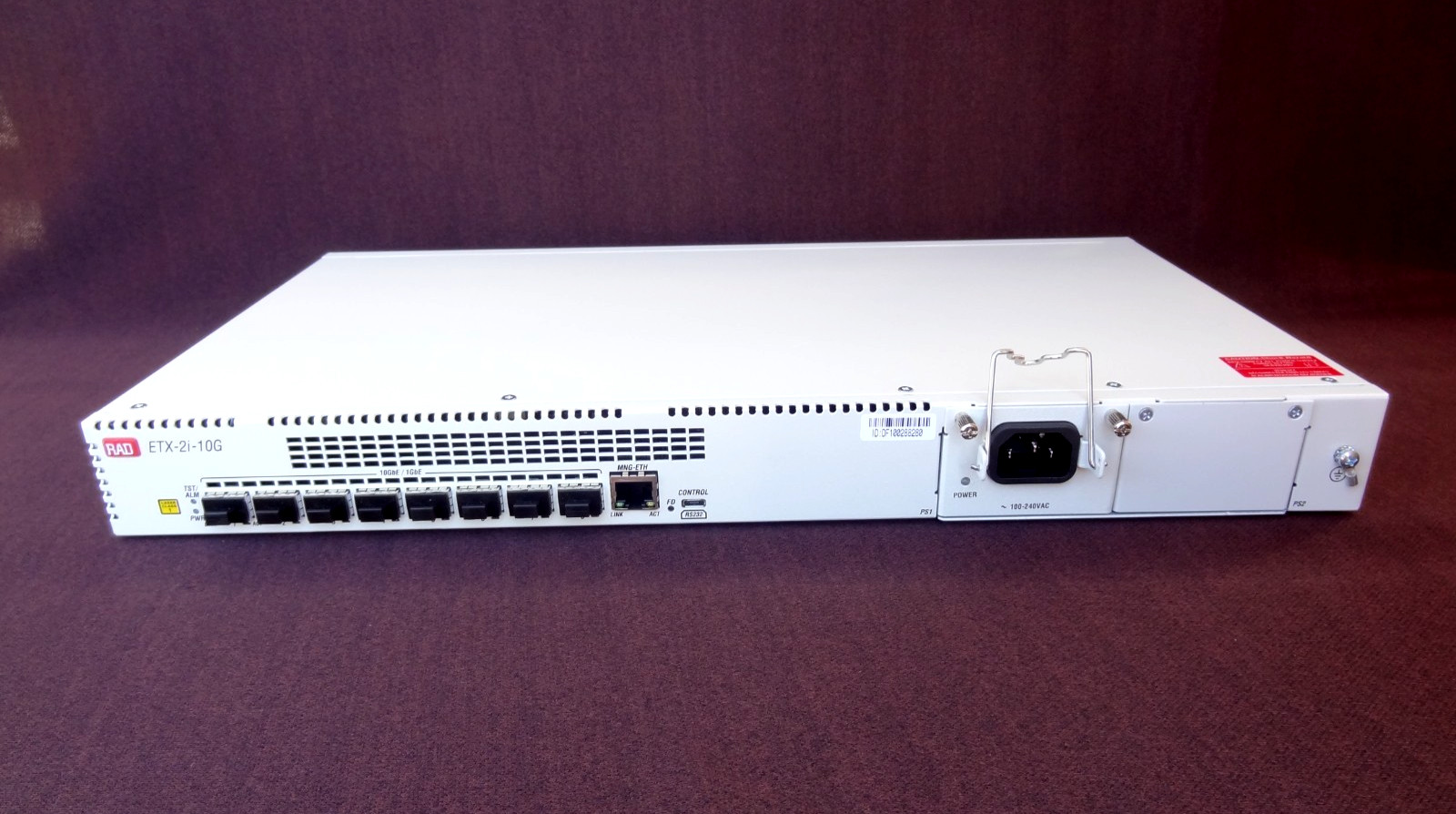 RAD ETX-2i-10G Ethernet Carrier 100-240 VAC ( ETX-2I-10G-B_ATT/19/AC/8SFPP (A)