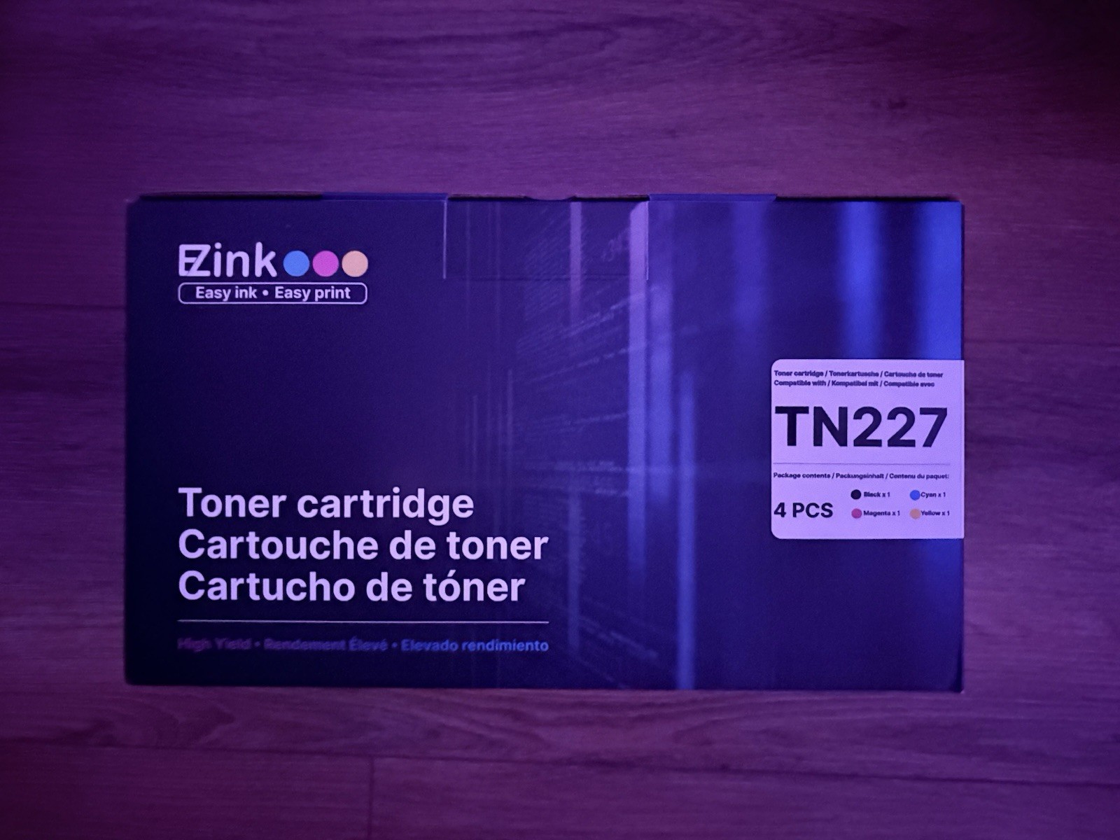 E-Z Ink TN227 High Yield Toner 4-Pack Compatible Brother TN-227BK/C/M/Y TN223