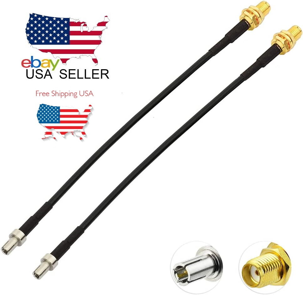 2PCS SMA Female to TS9 Cable 12 inch for 4G LTE Router USB Modem MiFi Hotspots