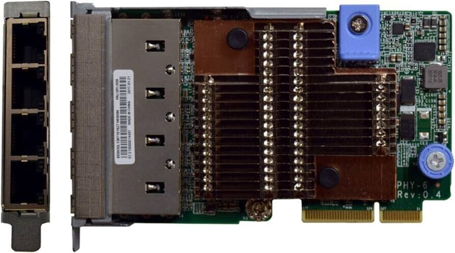 Lenovo 01PE407 ThinkSystem 4 Port 1GB RJ45 LOM Network Adapter