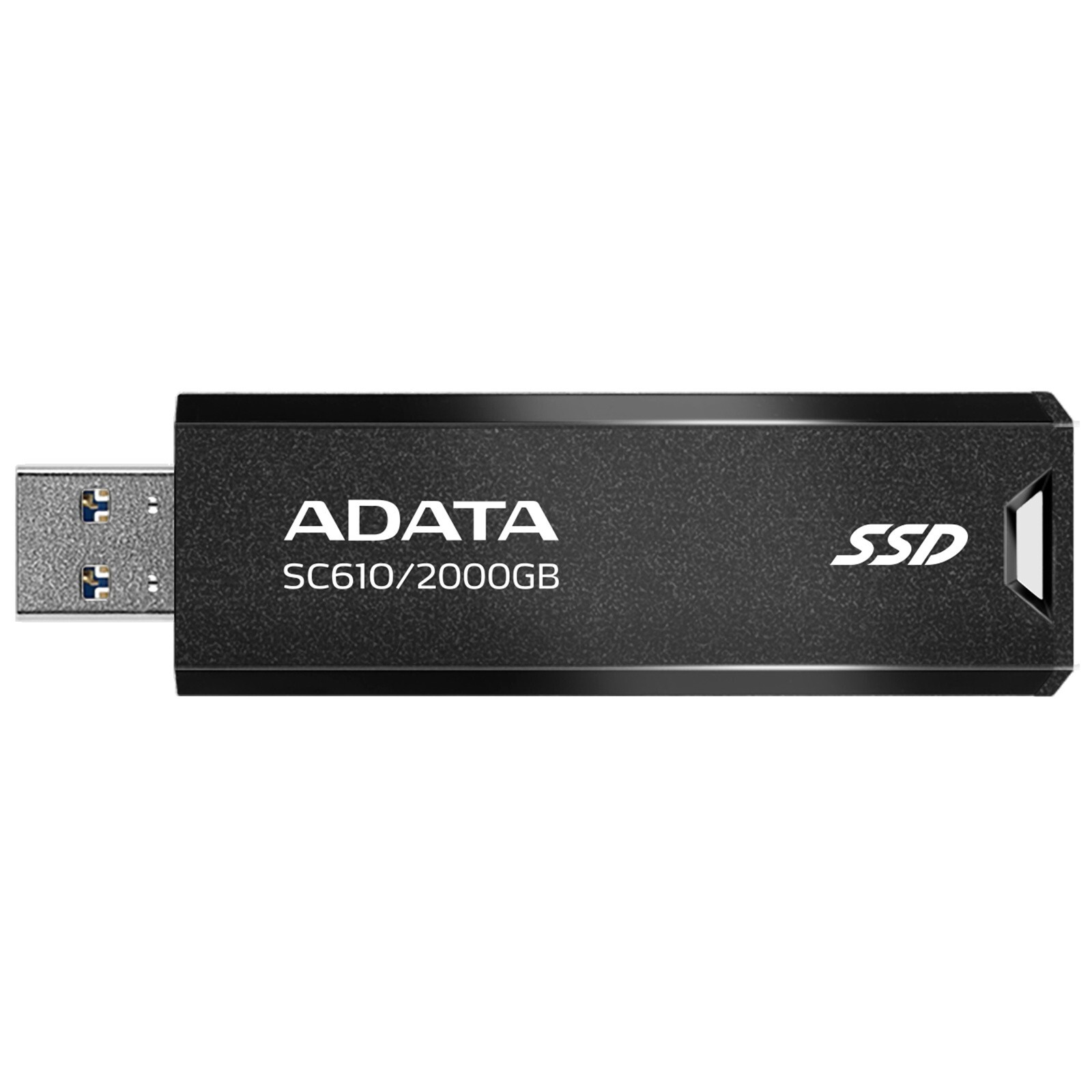 ADATA SC610 2TB Retractable USB Portable SSD USB 3.2 Up to 550Mb/s Black/Red