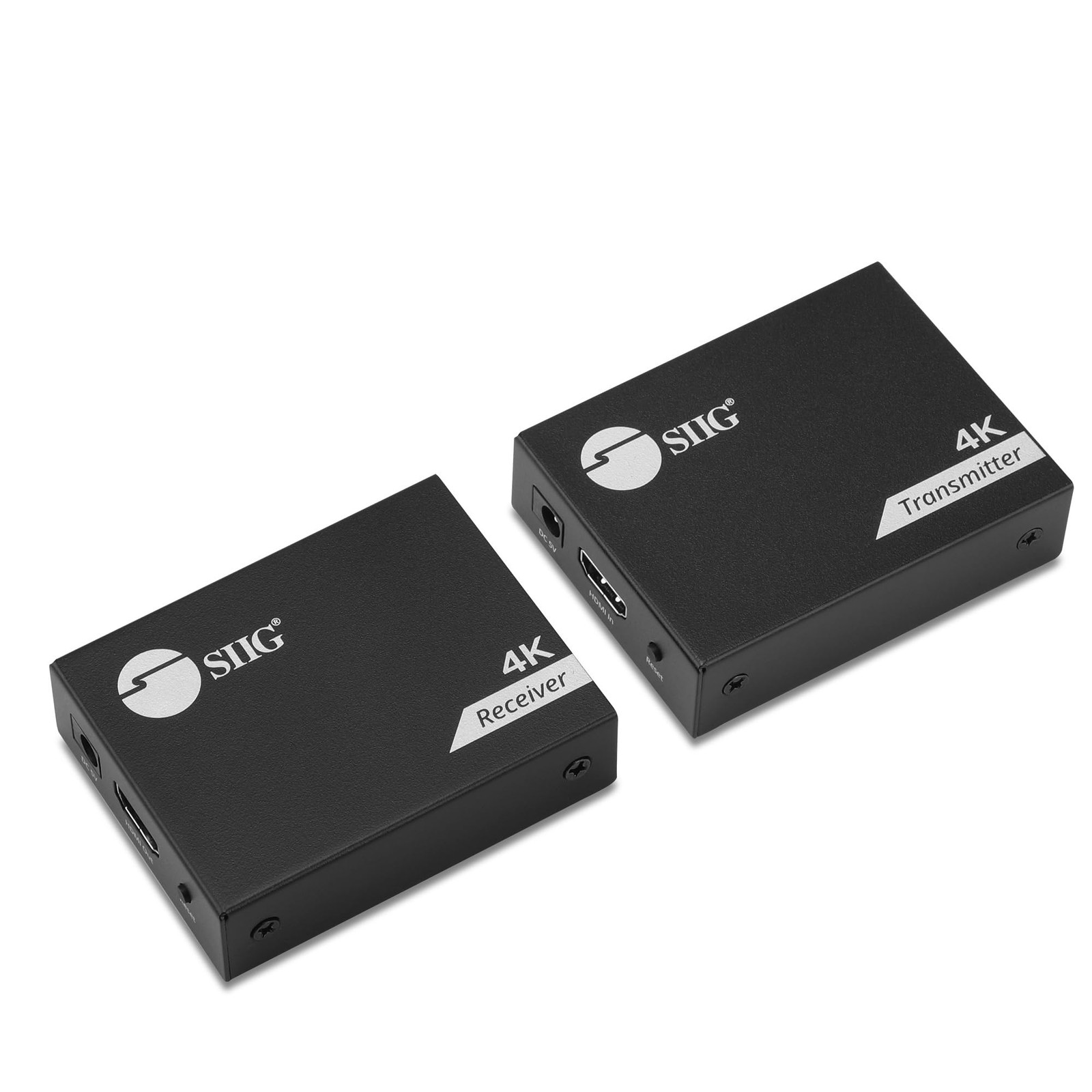 SIIG HDMI USB KVM Extender Over Cat6, 4K30Hz, 230ft, CE-H28411-S1