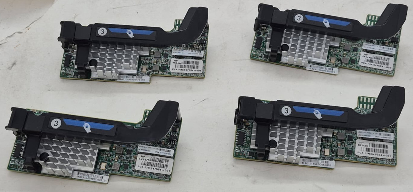 Lot of 4 HP 10GB 554FLB NETWORK ADAPTER 647584-001 649940-001