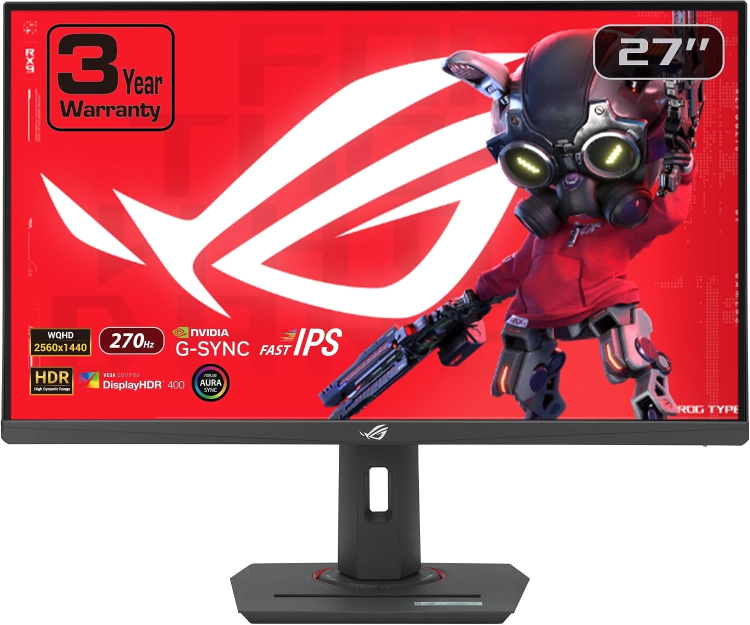 ASUS ROG XG27ACMG 27" 1440p 270Hz USB-C G-SYNC HDR Gaming Monitor NEW