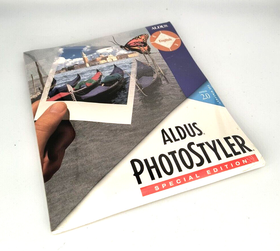 VINTAGE NEW 1994 ALDUS PHOTOSTYLER VER 2.0A SPECIAL EDITION WINDOWS 3.1 RM4-SW5