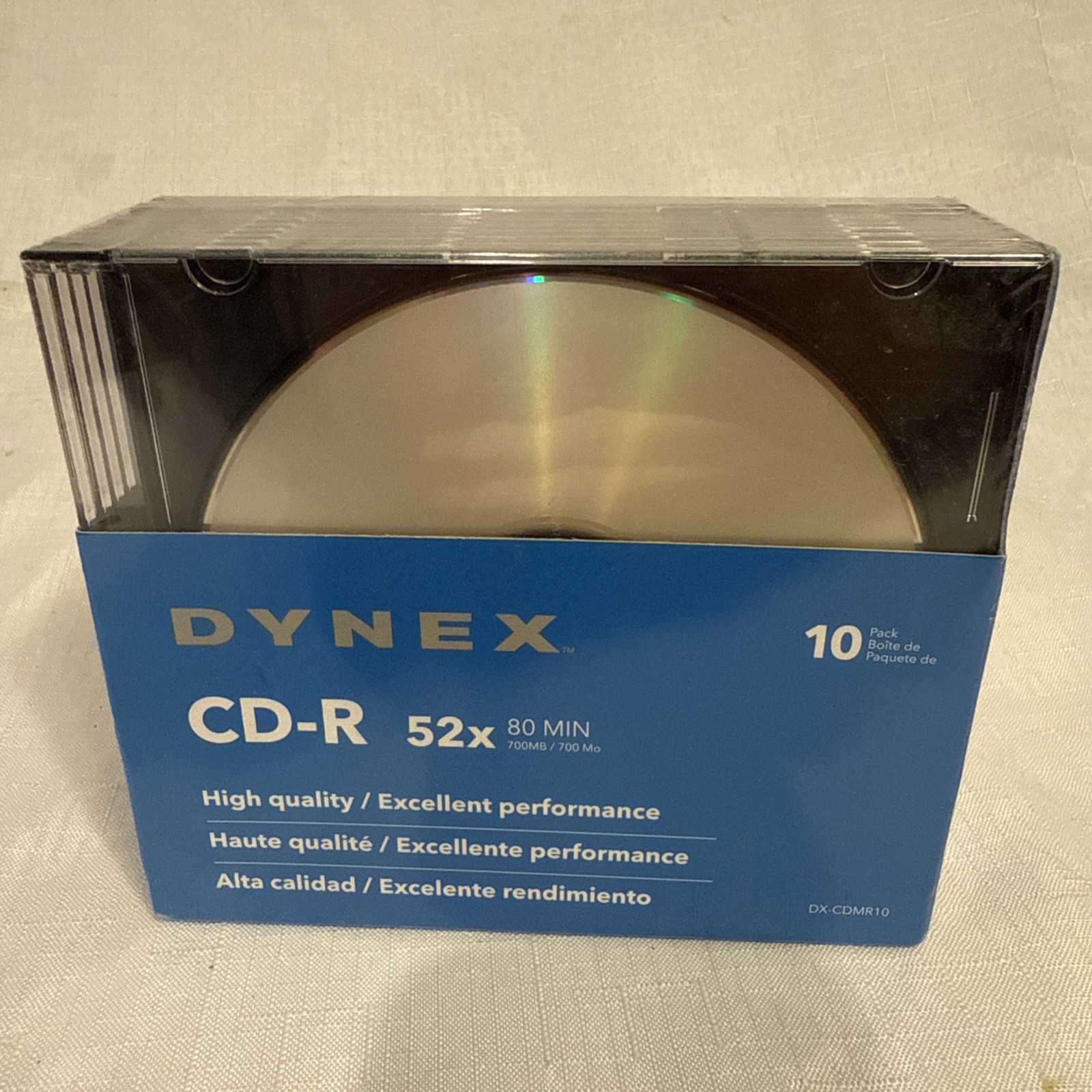 Dynex CD-R 10 Pack With Jewel Cases 80 Min 700 MB