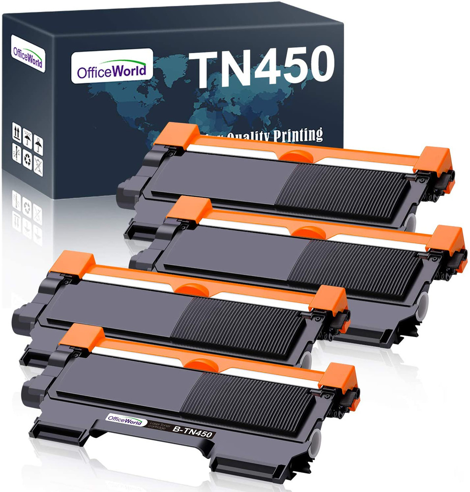 4 Pack - Compatible Toner Cartridge Brother Black High Yield TN450 TN-450 TN420