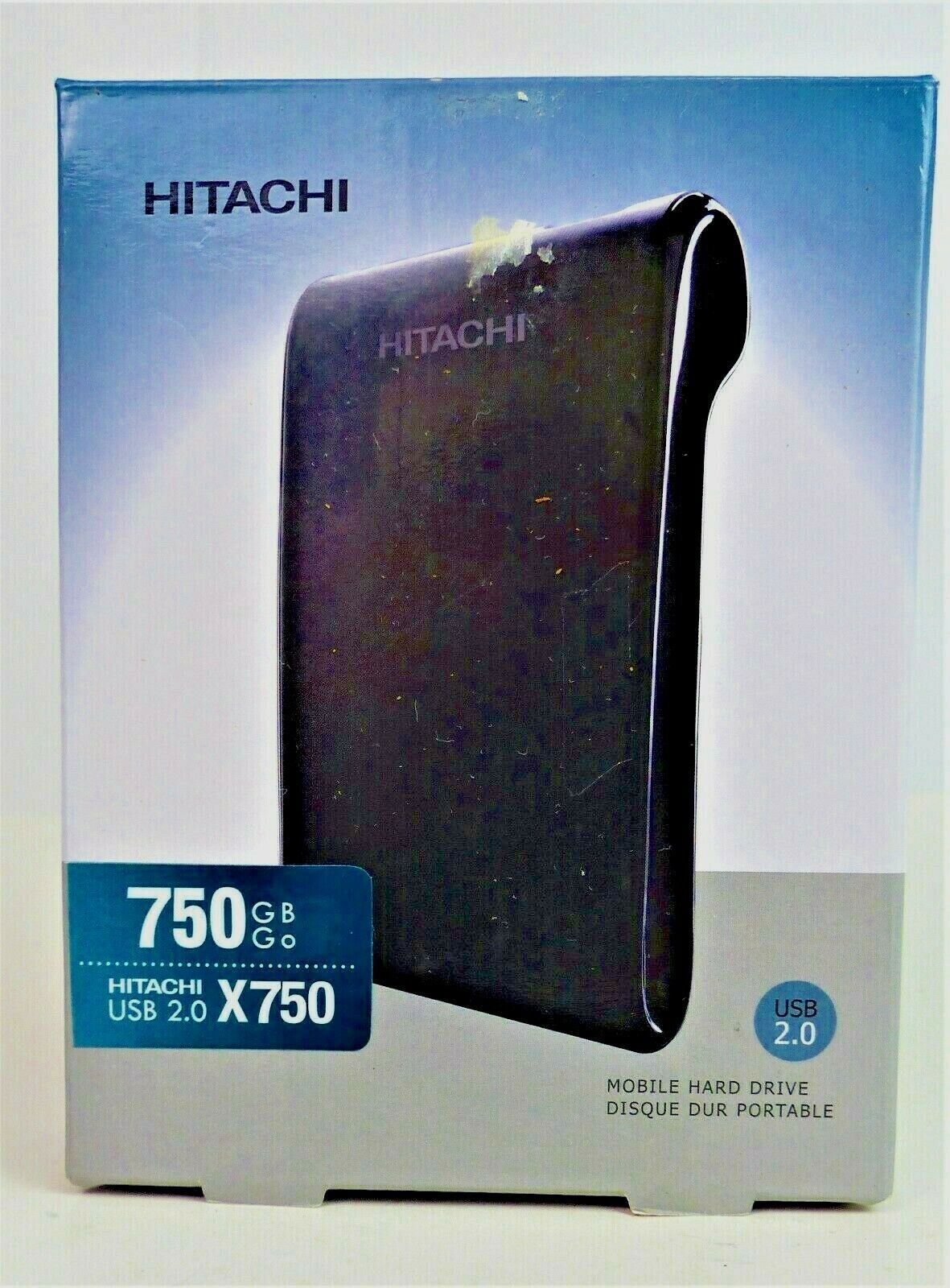 HITACHI Inspire The Next - USB 2.0 - X750 GB - Mobile Hard Drive -  NEW Open Box