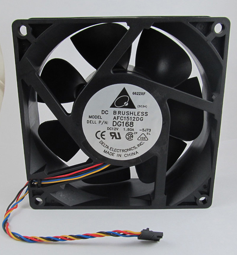 1pc Delta AFC1512DG 150x150x50mm 150mm 15050 DG168 Precision Fan DC 12V 1.80A