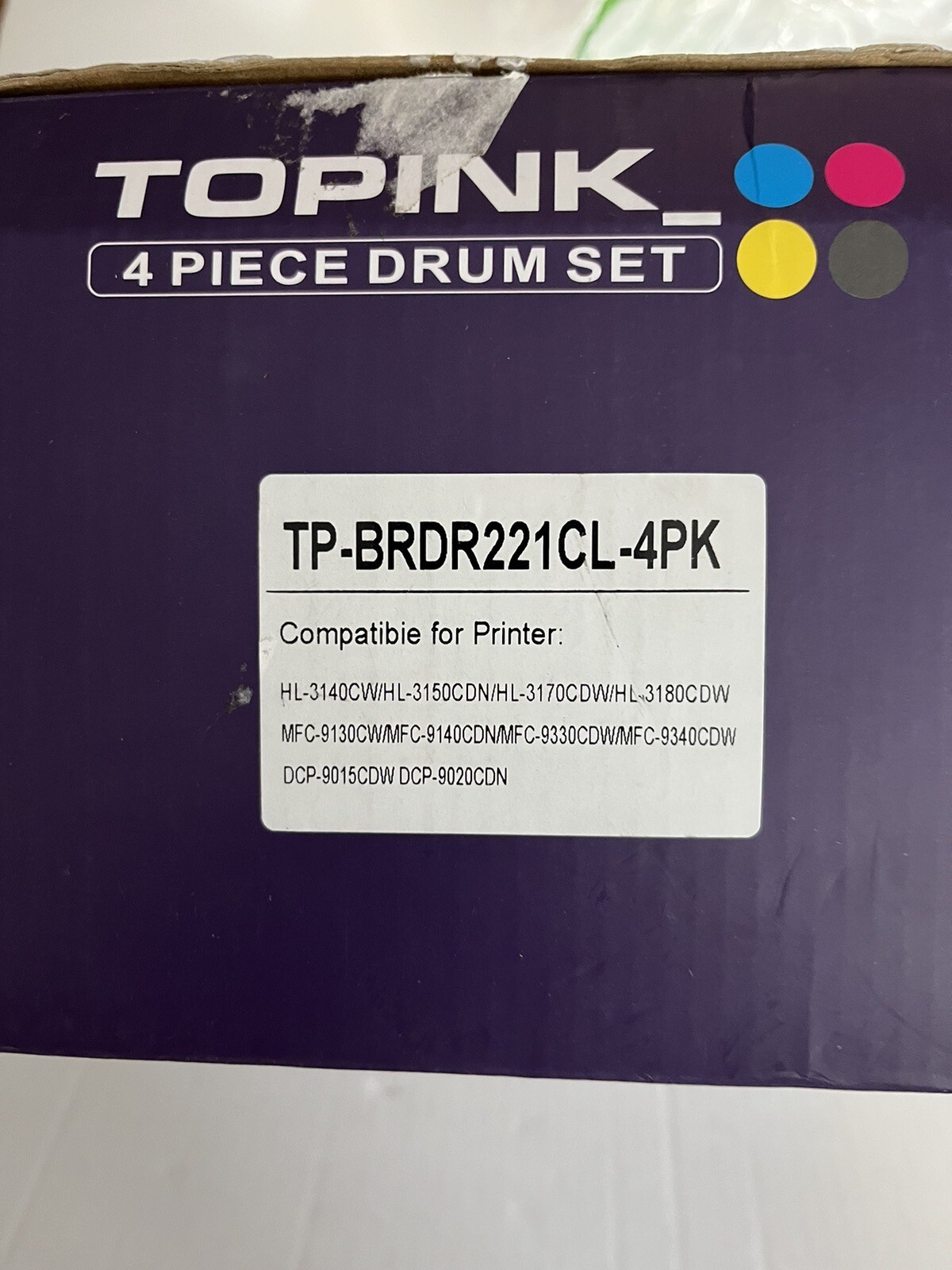 topink laser toner cartridge BRDR221cl 4 Pk Printer Toner Cartridges