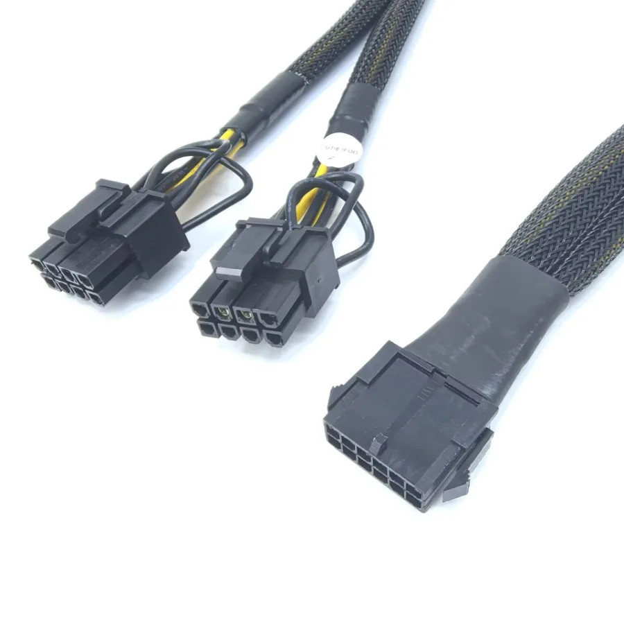 12VHPWR ATX 3.0 12Pin To 2-Port 8Pin PCI Express PCI-e Computer GPU Power Cable