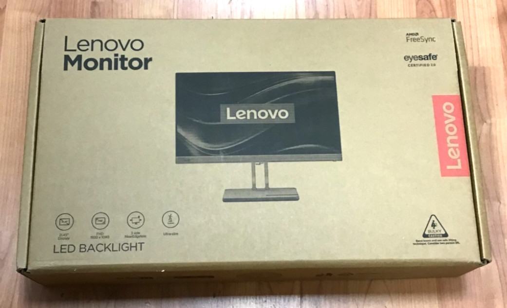 (MA3) Lenovo L22e-40 21.5" Monitor | FHD (1920x1080) at 75Hz 4ms | G22215FL0