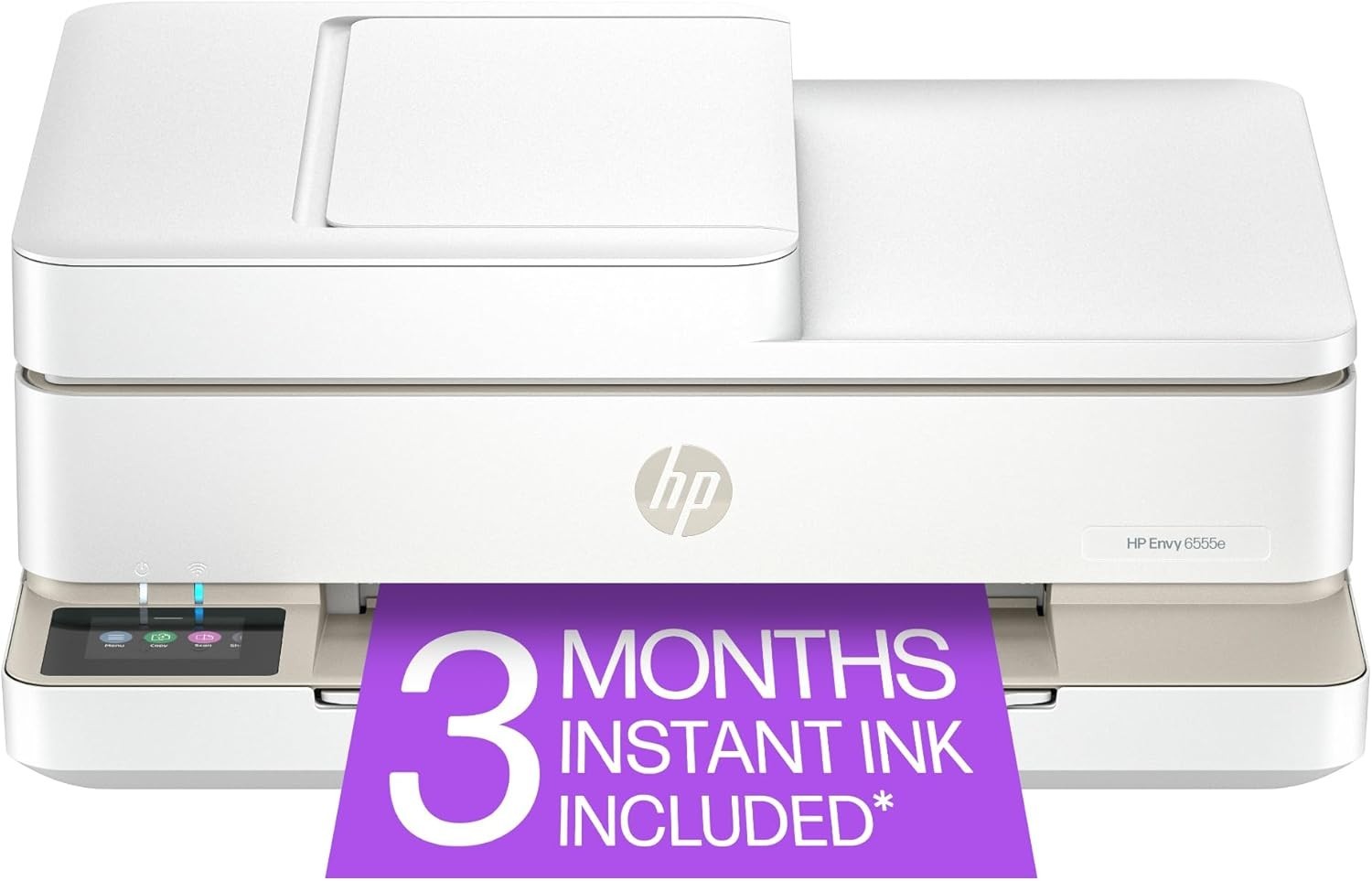 HP Envy 6555e Wireless All-in-One Color Inkjet Printer, Portobello, Print, scan