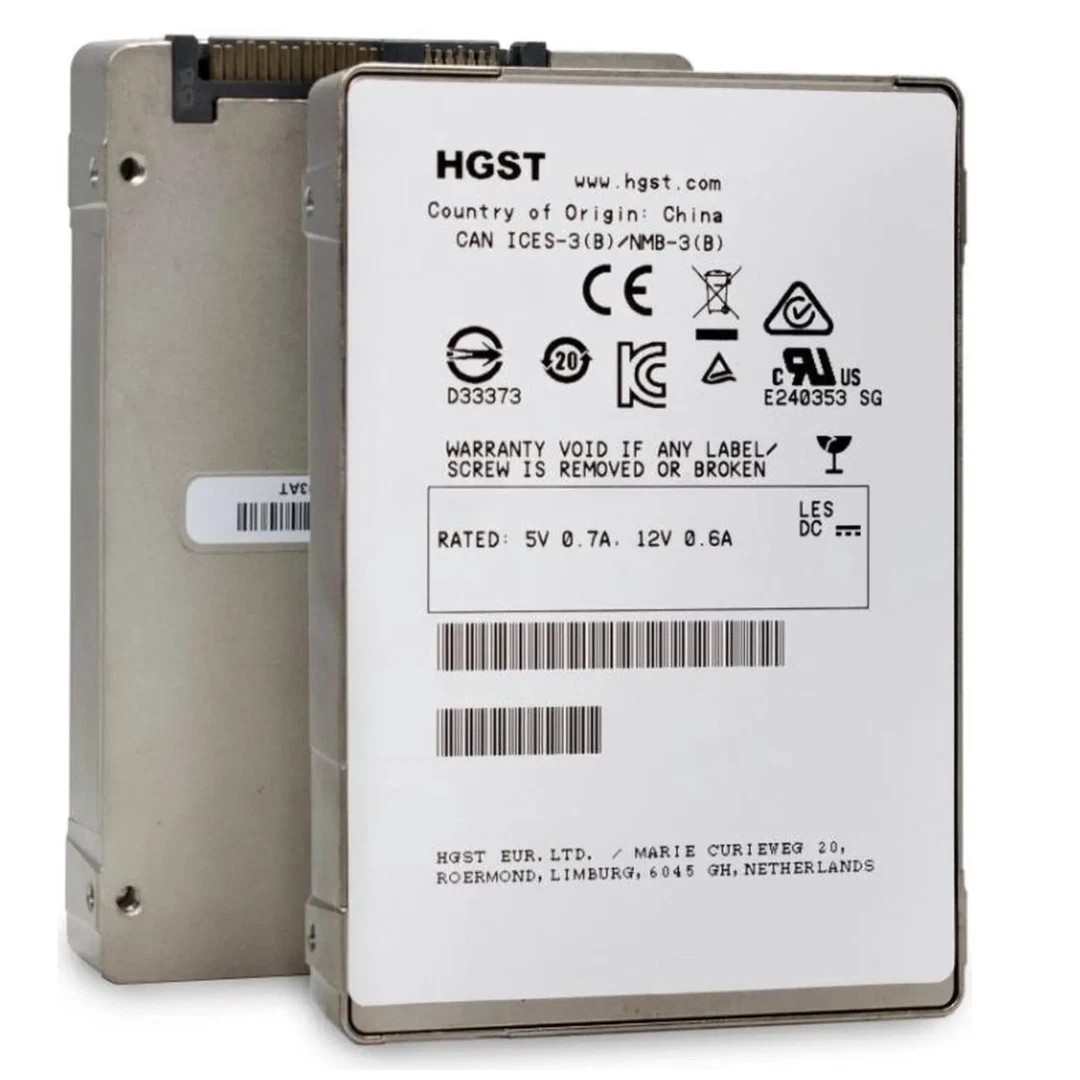 HGST 1.6TB SSD SAS 2.5" 12Gbps Server Hard Drive HUSMM1616ASS200