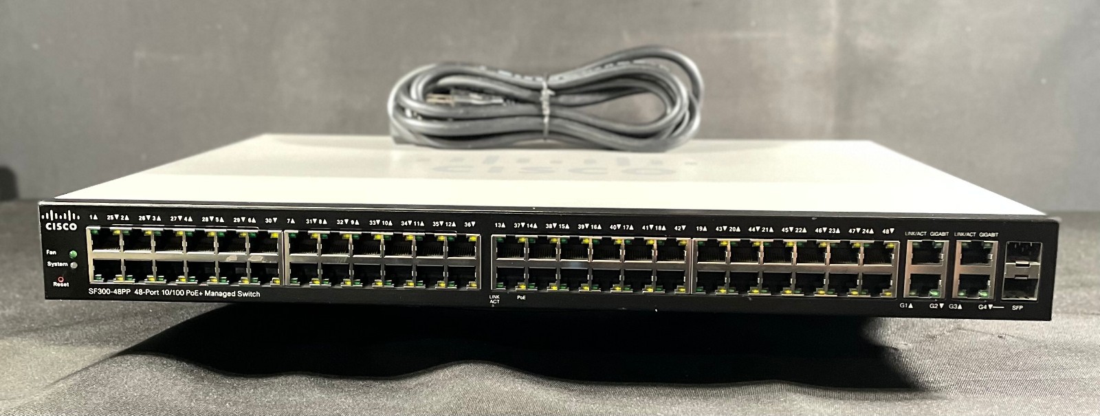 Cisco SF300-48PP-K9 48 Port PoE+ Gigabit Ethernet Switch -Same Day Shipping