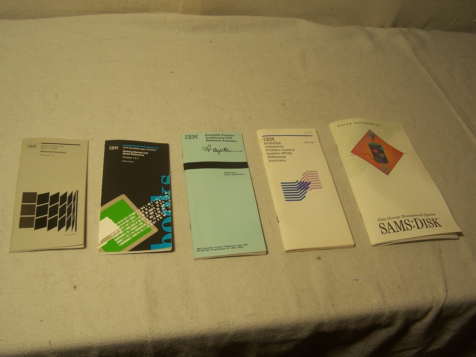 vintage 90's IBM books and manuals