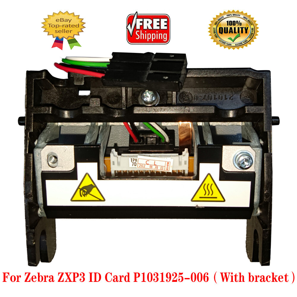 P1031925-006 NEW Printhead for Zebra ZXP3 ID Card Thermal Printer（With bracket）