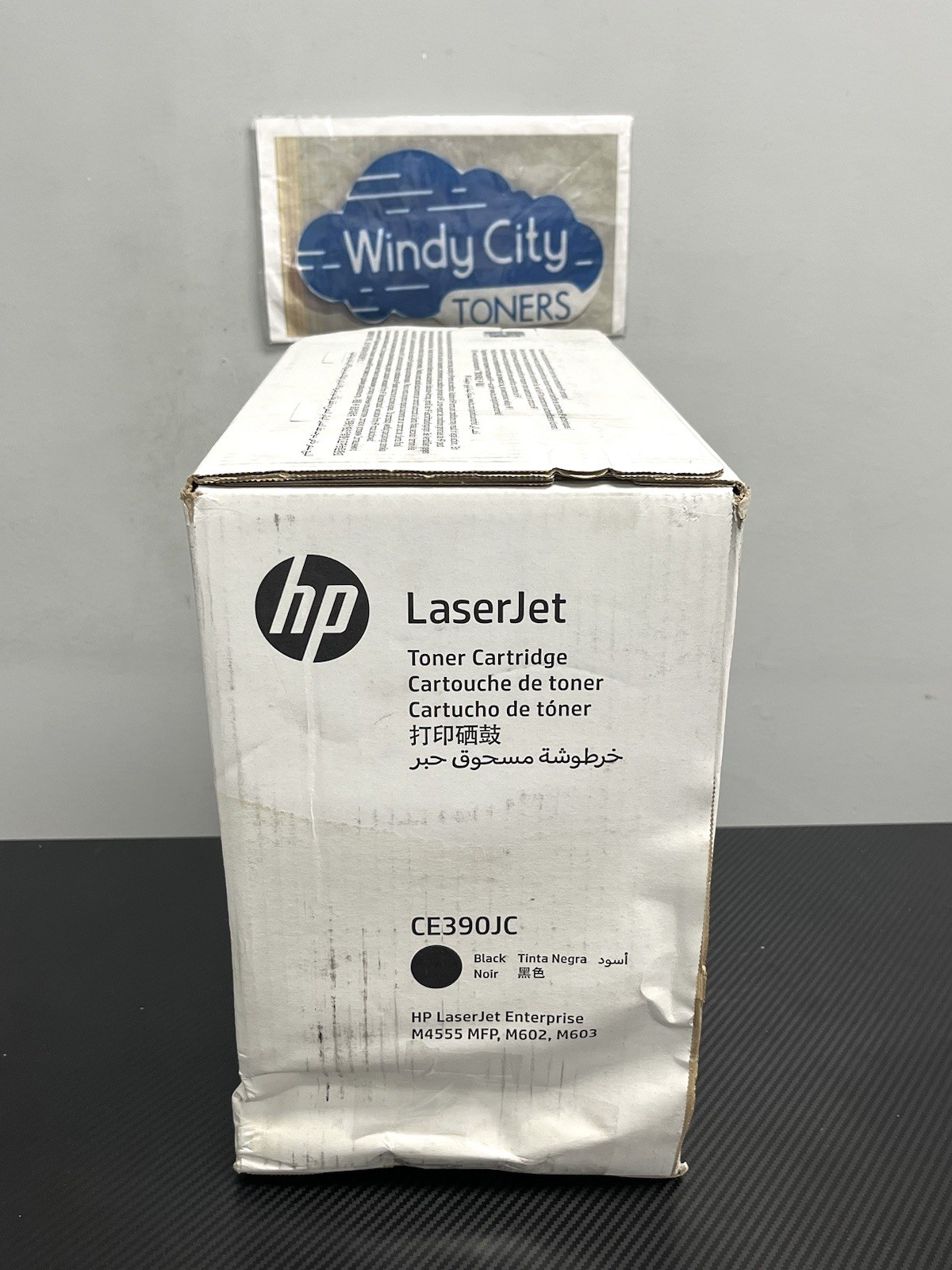HP CE390JC 90X Extra High Yield Black Toner M4555,M602,M603 OEM New Damaged Box