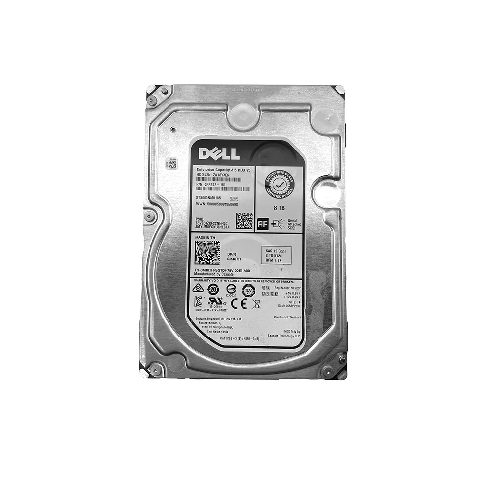 Dell 0M40TH ST8000NM0185 8TB 7.2K SAS 12Gb/s 512e 3.5" For Parts