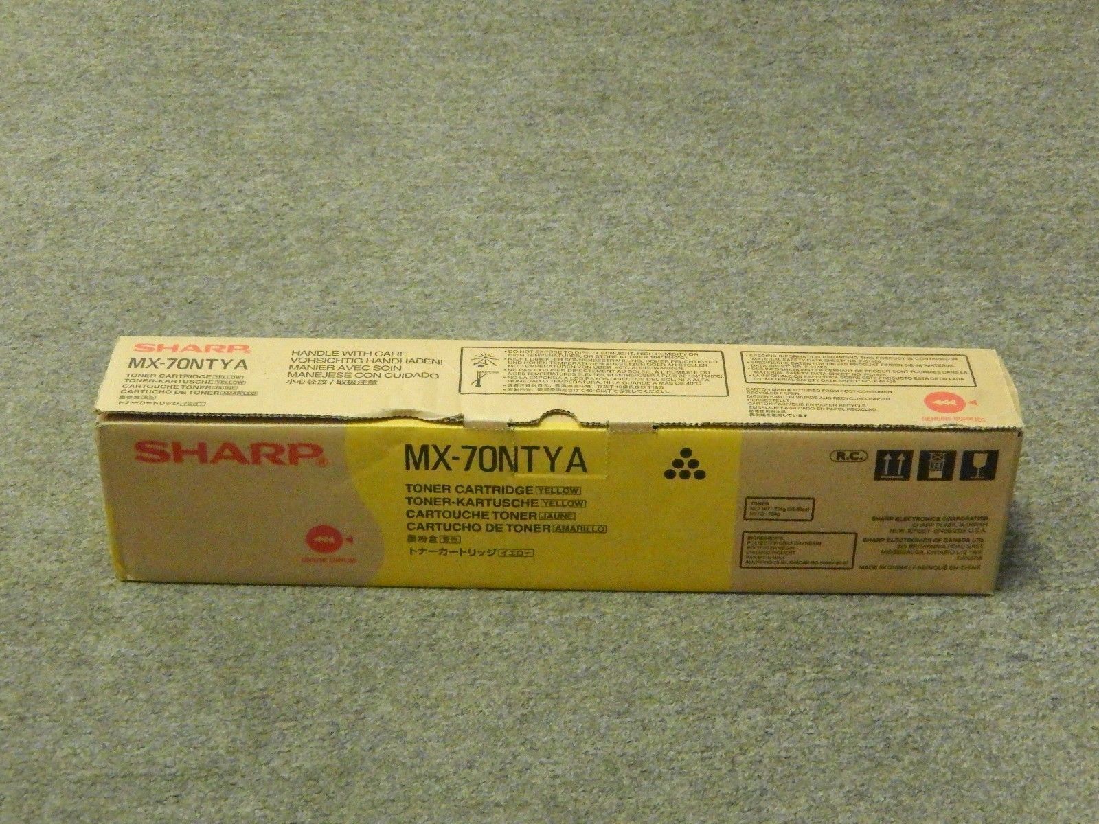 New  Genuine Sharp MX-5500N MX-6200N MX-6201N MX-7000N Yellow Toner MX-70NTYA