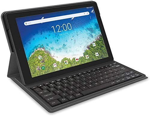 RCA 10 Viking Pro Tablet With Folio Keyboard Charcoal