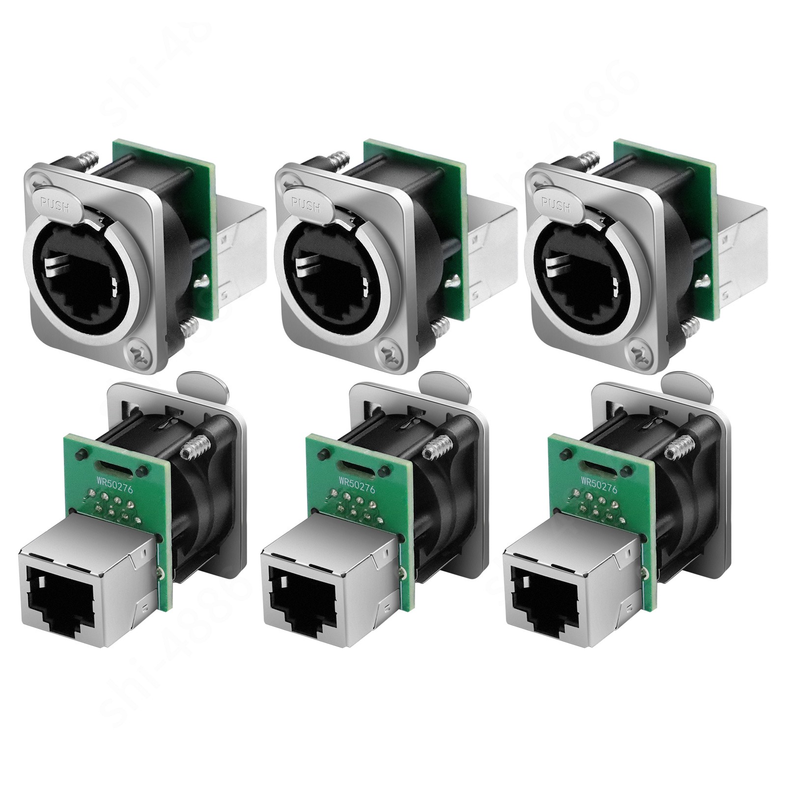 6/10*For Neutrik NE8FDP Ethercon RJ45 Cat5 Pass/Feed Through D Series Panel Jack