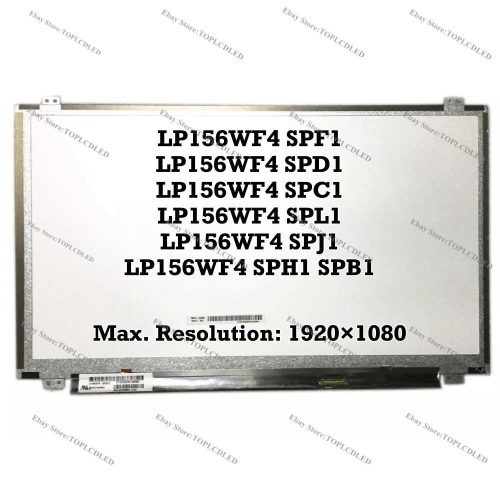 LP156WF4 SPF1 fit LP156WF4 SPD1 SPC1 SPL1 SPJ1 SPH1 SPB1 Panel LCD Screen FHD
