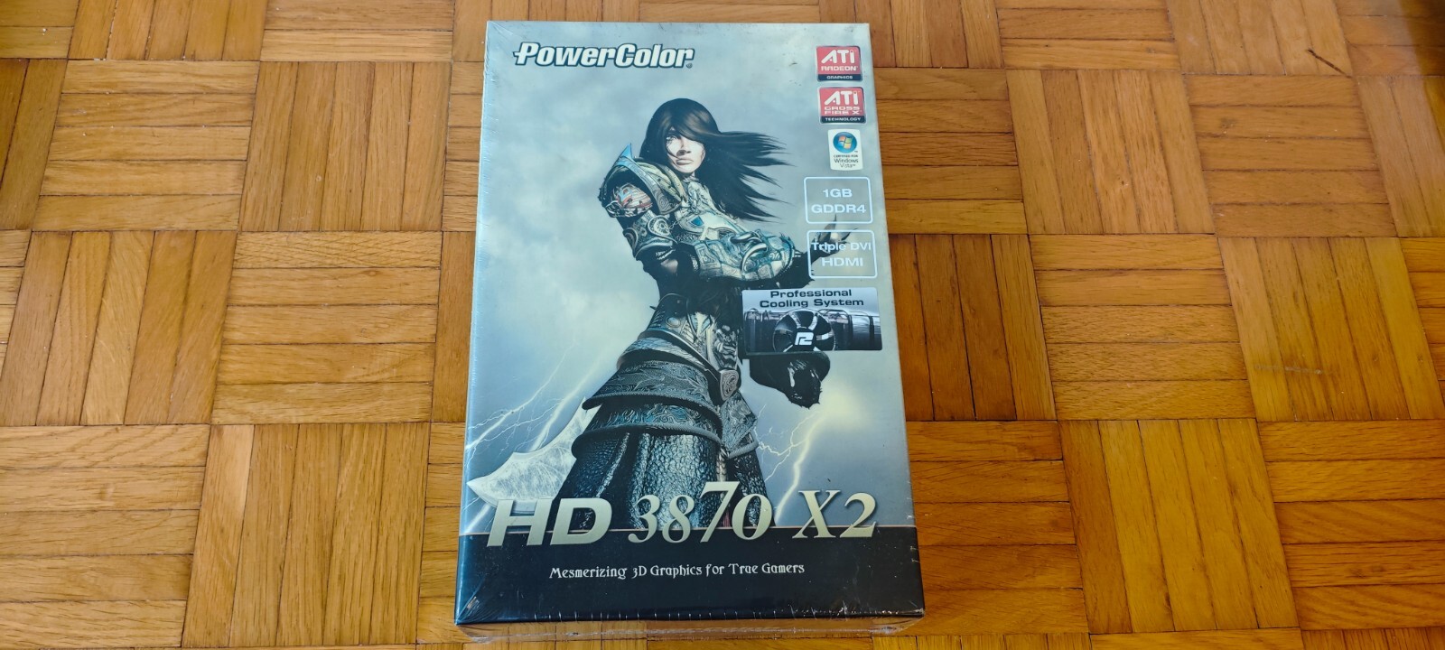 RARE ATI RADEON HD 3870 X2 RETRO GRAPHIC VIDEO CARD NOS IN FOIL