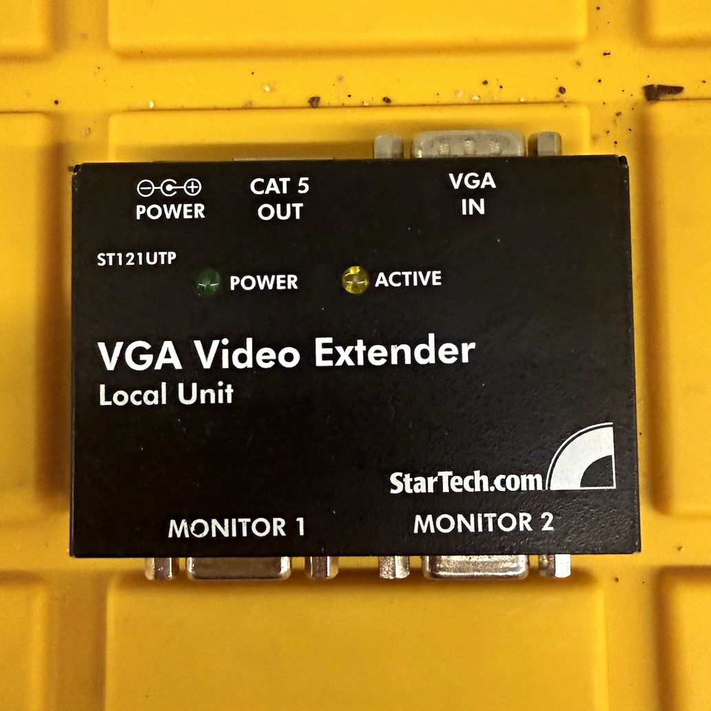 StarTech.com ST121UTP Powered VGA Extender Local Unit RJ-45 Cat5 VGA