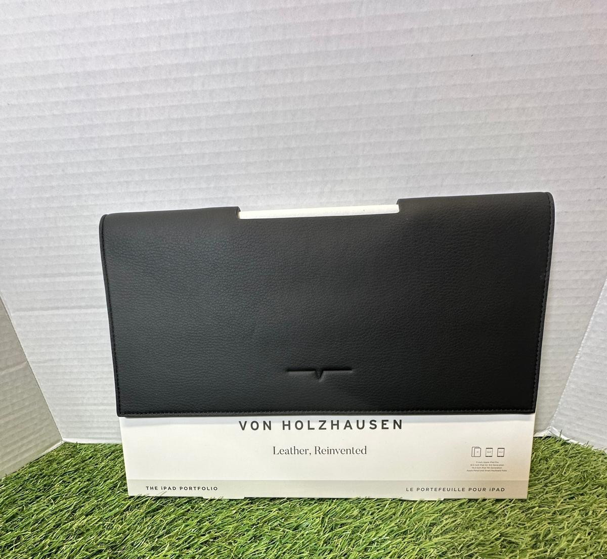NEW Von Holzhausen The iPad Portfolio Leather Reinvented Case 11 Inches Black