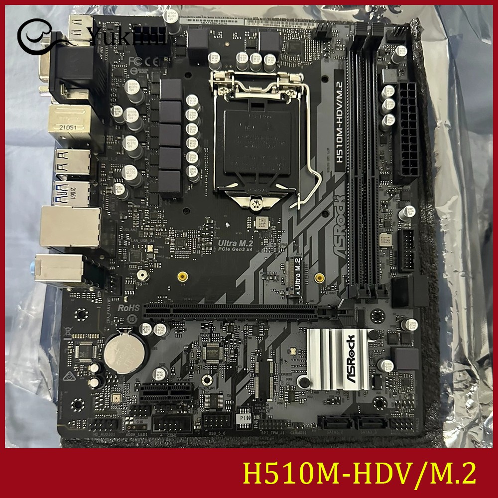 FOR ASROCK H510M-HDV/M.2 DDR4*2 64GB D-Sub DVI-D HDMI Micro ATX Ｍotherboard