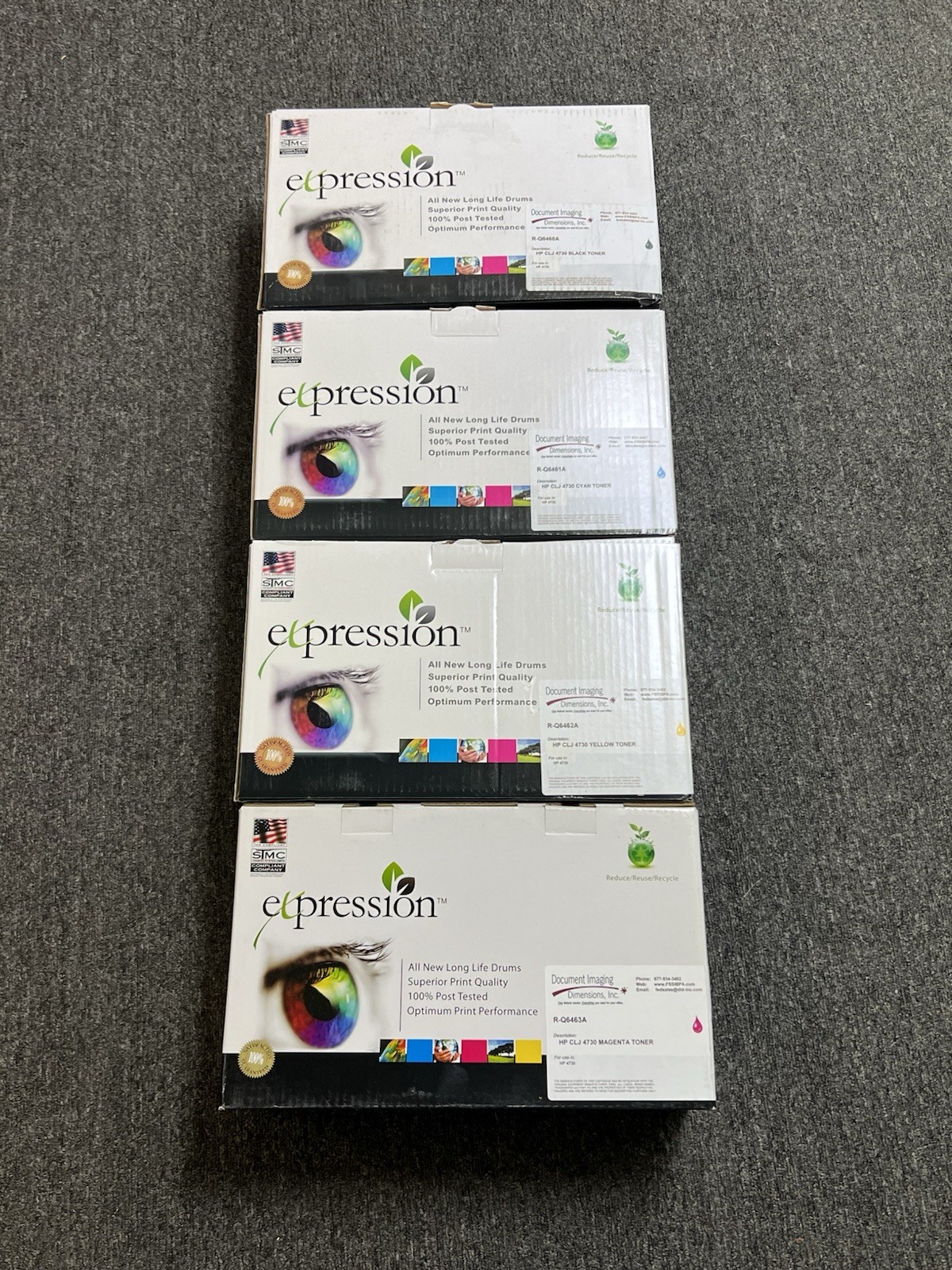 4 Color Toner Cartridge for HP LaserJet 4730 Printer Q6460A Q6461A Q6462A Q6463A
