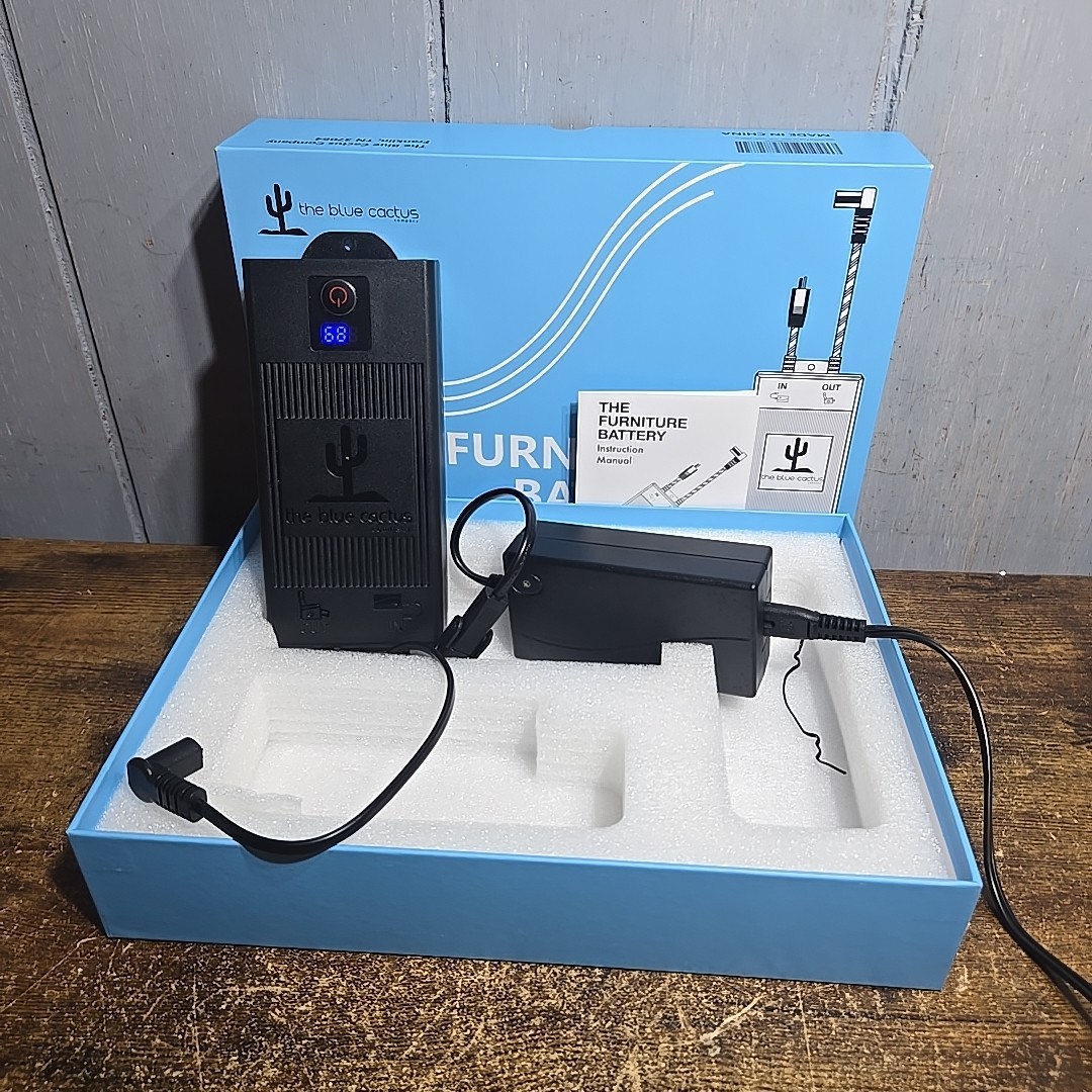 The Blue Cactus Universal Battery Pack for Reclining Furniture with LCD Displ...